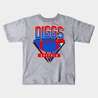 Vintage Buffalo Football Diggs Kids T-Shirt